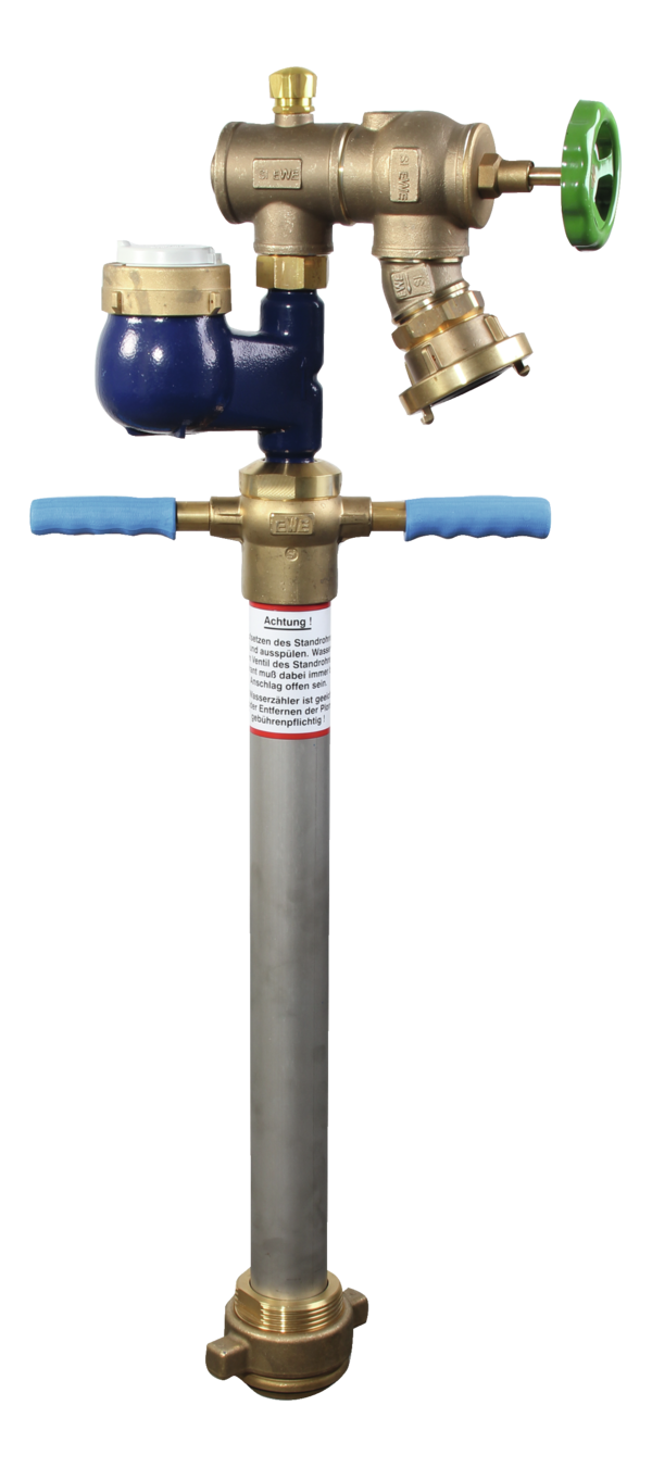 Wassermess Standrohr Storz C  Zapfhahn DN80 Wasserzähler Wasseruhr Hydrant 